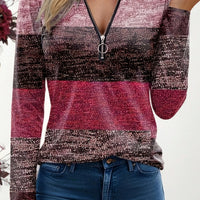 Jacquilen | Elegantes T-Shirt mit Stehkragen