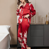 Nola | luxuriöses Damenpyjama-Set mit kontrastierender Bindung