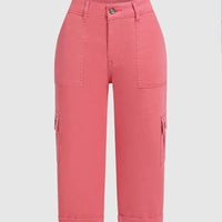 Harper | Lässige Cargohose mit halbhohem Bund und Bundfalten