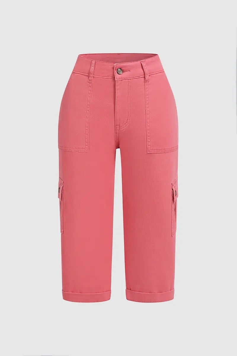 Harper | Lässige Cargohose mit halbhohem Bund und Bundfalten