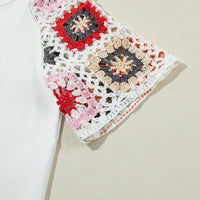 Meribeth | Häkel-Top mit Blumenmuster