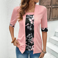 Ezra | Elegante Bluse mit Blumen-Patchwork