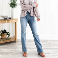 Theda | Gewaschene Stretch-Jeans