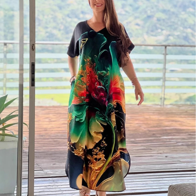 Mire | Freizeitkleid mit V-Ausschnitt