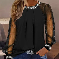 Jacky | Trendy Mesh-Pailletten-Top