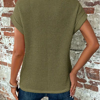 Zoey | Elegante strukturierte Kurzarmbluse