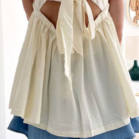 Agusta | Lässige Jeansshorts mit elastischem Bund