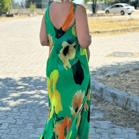 Mildre | Maxikleid aus Seide mit floralem Muster