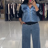 Melany | Damen-Outfit, Jeansjacke & Hose, lässig & bequem