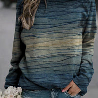 Juliana | Trendiges Sweatshirt mit Wellenmuster für Damen