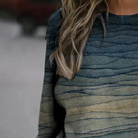 Juliana | Trendiges Sweatshirt mit Wellenmuster für Damen