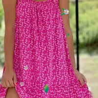 Florena | Luftiges Blumenkleid mit Trägern