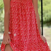 Florena | Luftiges Blumenkleid mit Trägern