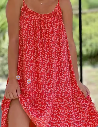 Florena | Luftiges Blumenkleid mit Trägern