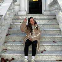 Dalina | Übergroßer Teddy-Mantel