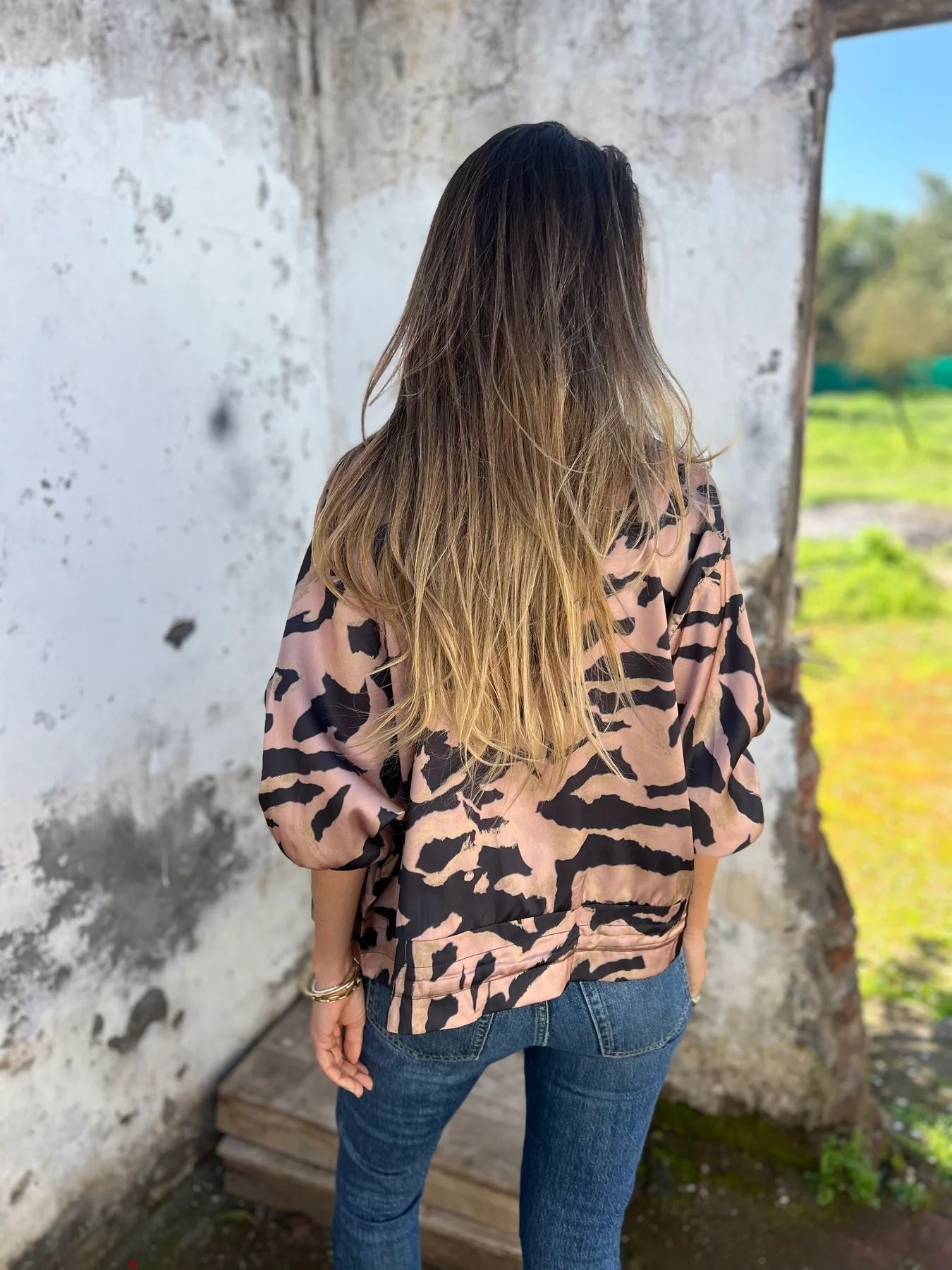 Zdenka | Damen-Bomberjacke mit Print