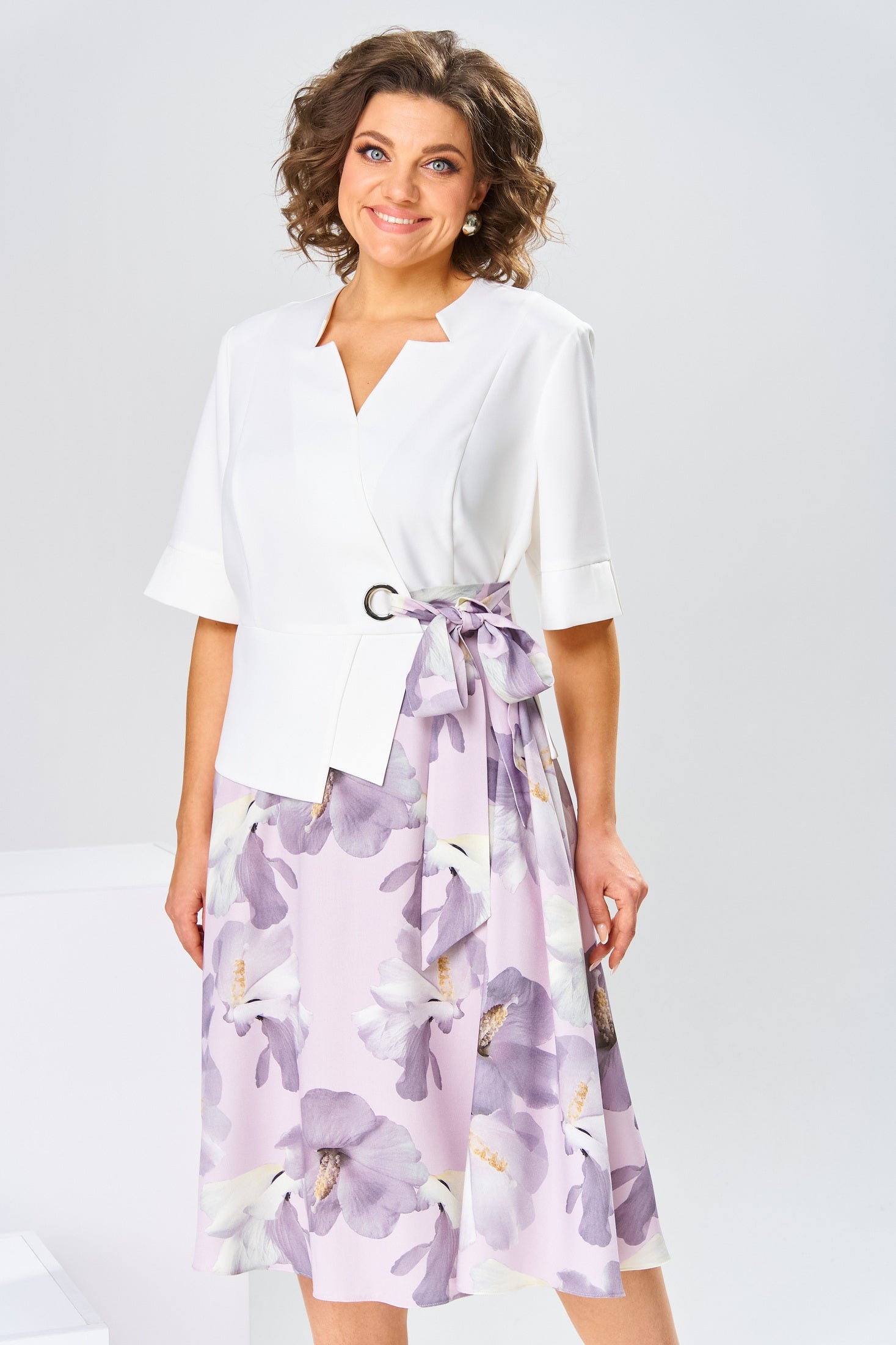 Marjorie | hochwertiges Kleid mit Baumwoll-Seiden-Mix