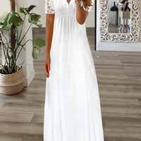 Carissa | Kurzarmkleid mit Spitzenprint