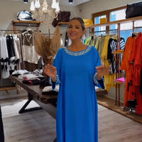 Leni | edles Damenkleid mit Perlenbesatz