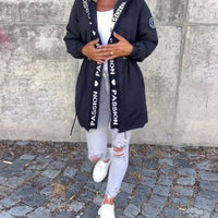 Shagina | Lässiger Mantel mit Kapuze