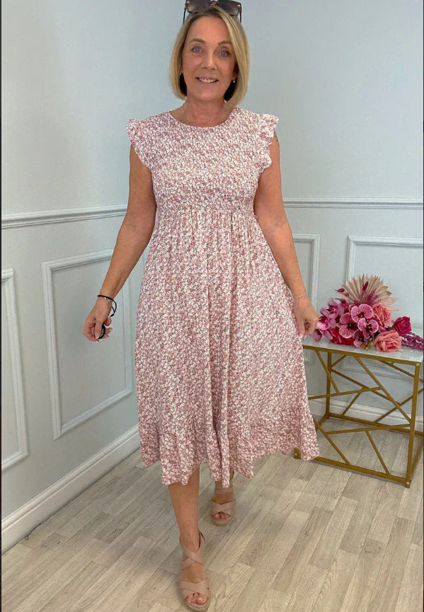 Zara | Elegante geblümte Damenkleider mit Rüschen