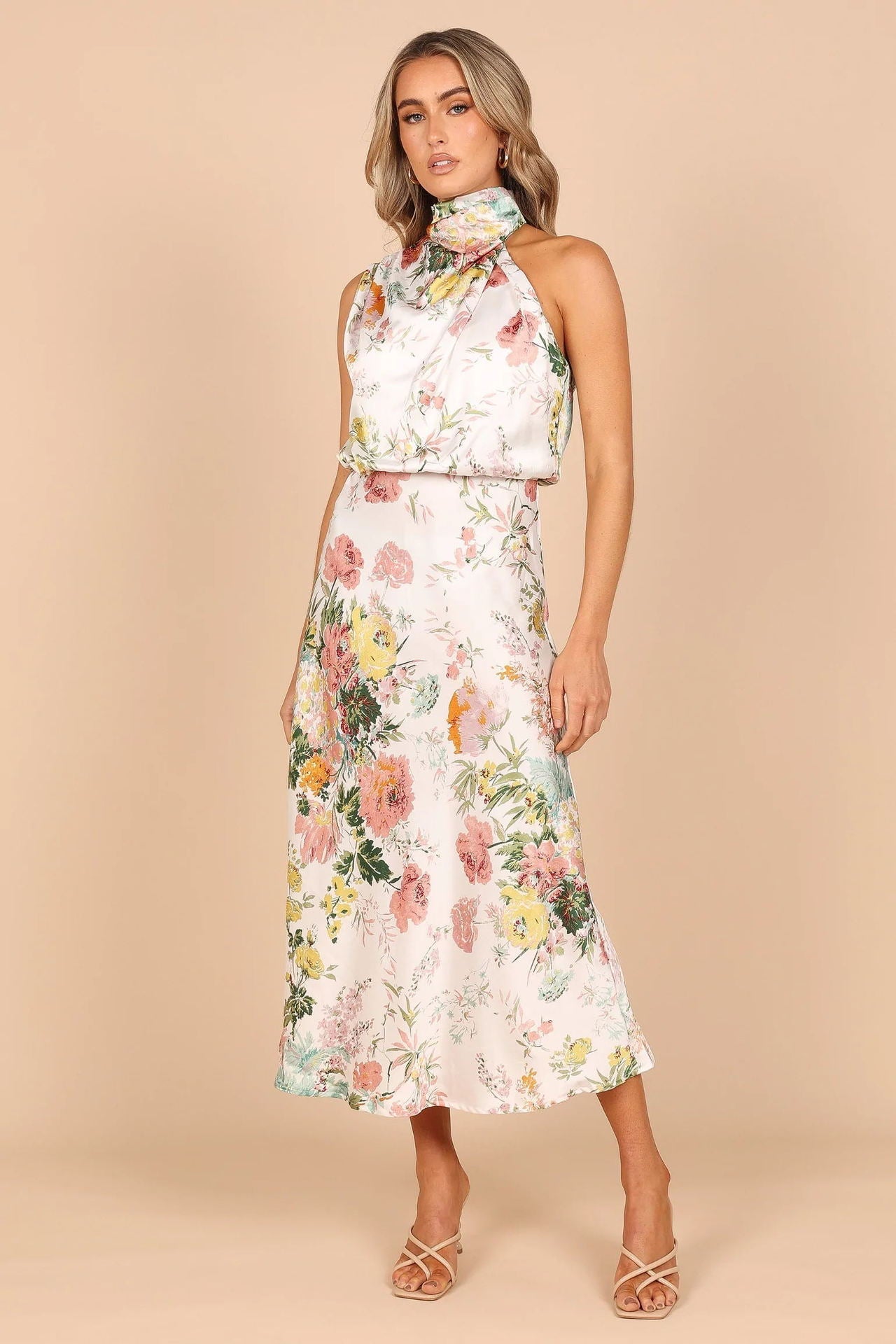 Arceli | elegantes Maxikleid mit Blumenprint