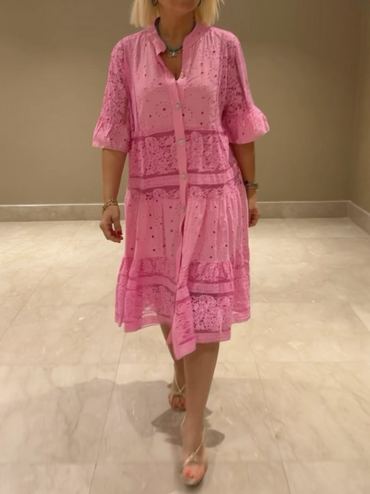 Rebecca | feminines Kleid mit zarter Stickerei für besondere Anlässe