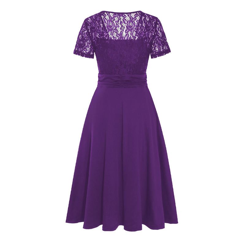 Ava | Kleid mit V-Ausschnitt und Taillenbetonung