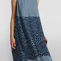 Vell | Shiftkleid mit Wellenmuster