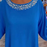 Leni | edles Damenkleid mit Perlenbesatz