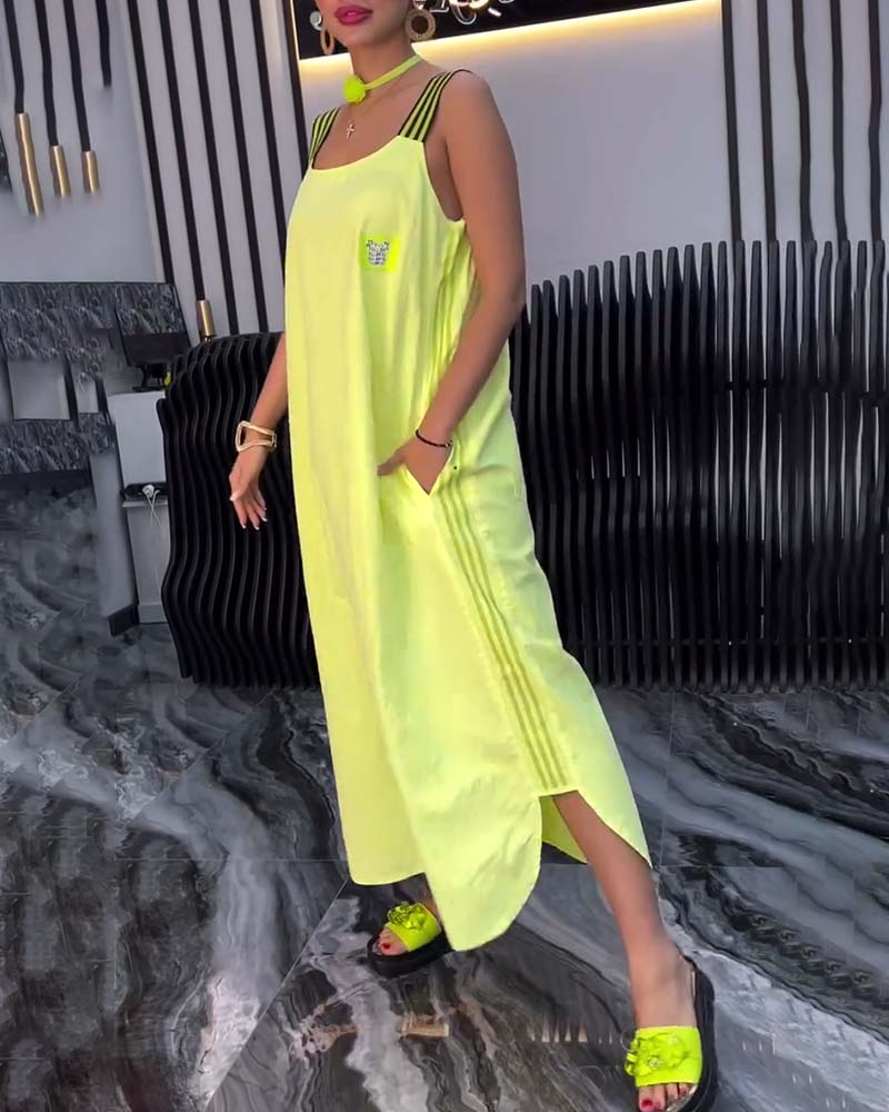 Zuri | Bequemes Kleid mit losem Schnitt und geteilten Trägern