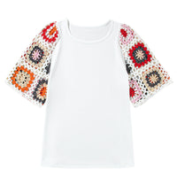 Meribeth | Häkel-Top mit Blumenmuster