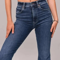 Cienna | Stretch-Jeans mit hoher Taille und weitem Bein