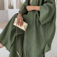 Aubree | Lässiges zweiteiliges Set im Falten-Kimono-Stil