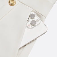 Nice | Einfarbiges Midikleid mit Knopfleiste