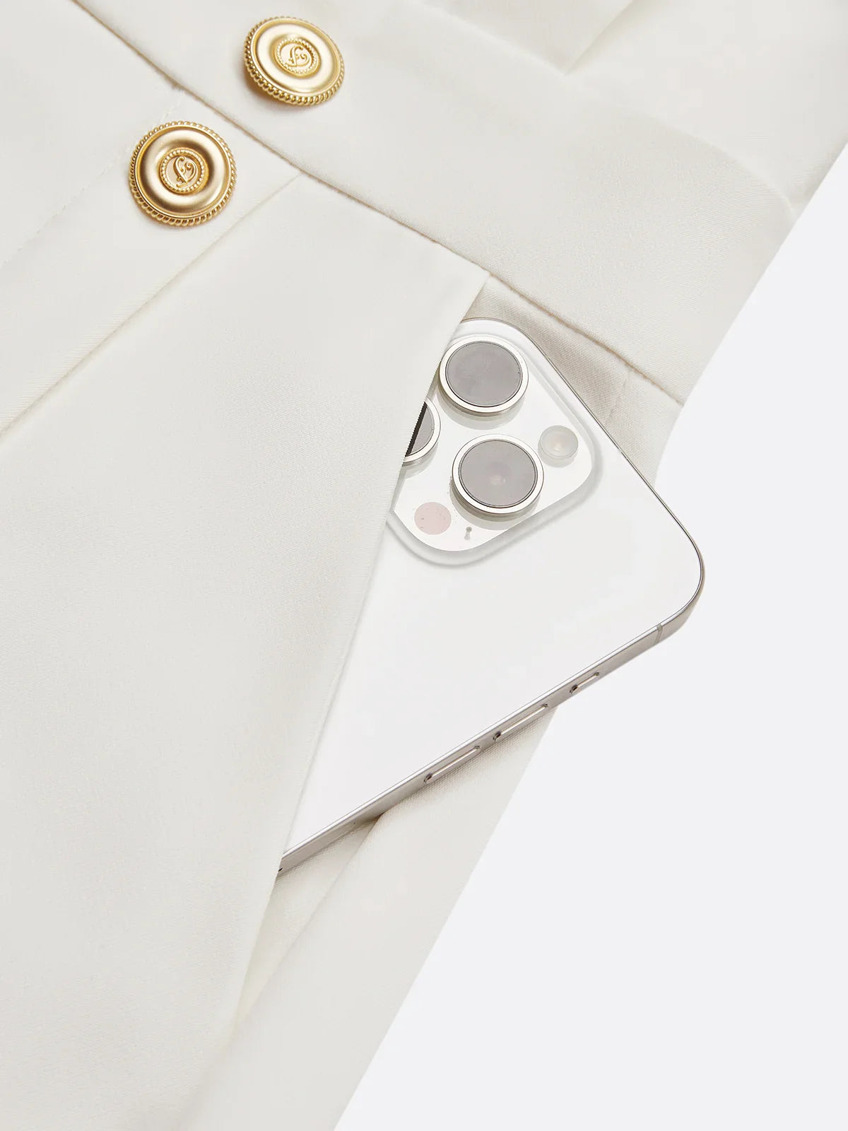 Nice | Einfarbiges Midikleid mit Knopfleiste