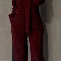 Ravena | Blazer-Set mit Strassdetails