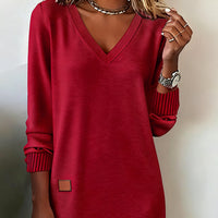 Allison™ | Stylisches Strickkleid mit V-Ausschnitt