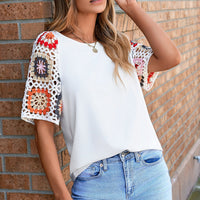 Meribeth | Häkel-Top mit Blumenmuster