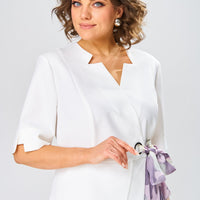 Marjorie | hochwertiges Kleid mit Baumwoll-Seiden-Mix