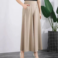 Geneva | Leichte Ice Silk Cropped Pants für den Sommer