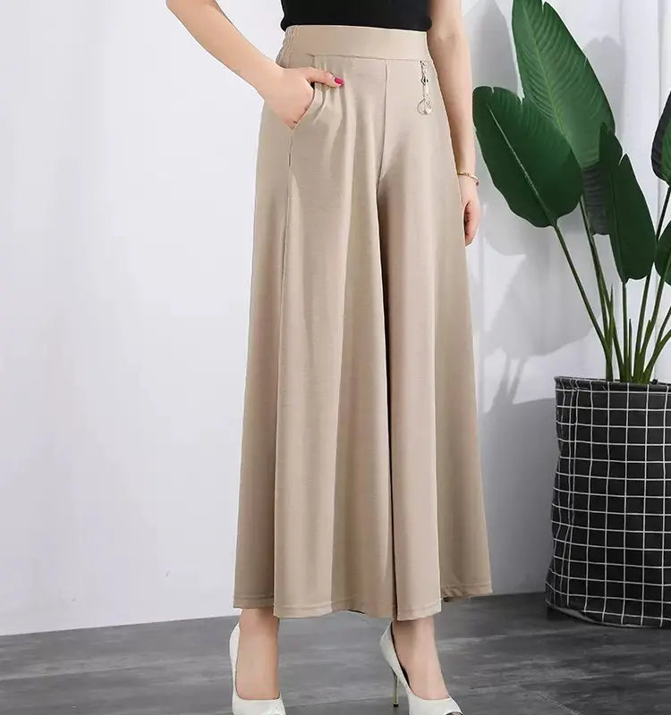 Geneva | Leichte Ice Silk Cropped Pants für den Sommer