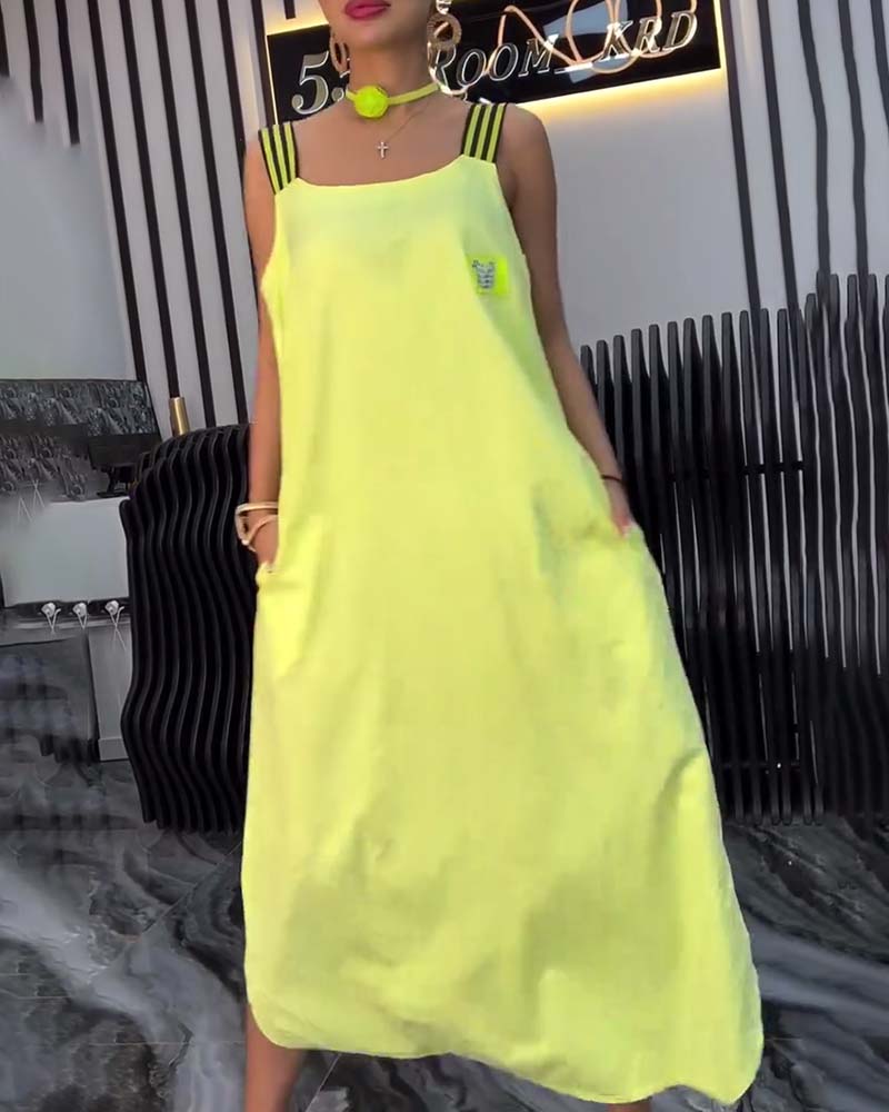 Zuri | Bequemes Kleid mit losem Schnitt und geteilten Trägern