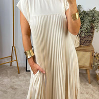 Moira | Ärmelloses Elegantes Plissee-Kleid