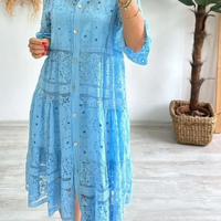 Rebecca | feminines Kleid mit zarter Stickerei für besondere Anlässe