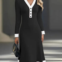 Yiora | Elegantes Kleid mit langen Ärmeln