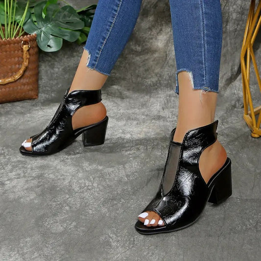 Jessa | Römische Slip-on-Sandalen