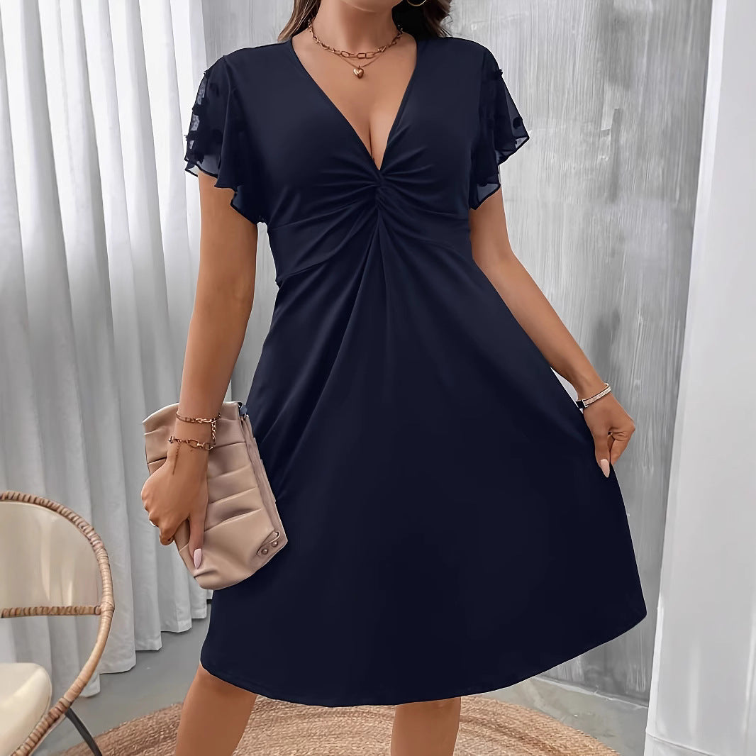 Anna | elegantes Kleid, luftiger Chiffon, zeitloser Stil.