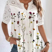 Fran | Elegantes Hemdsärmelchen mit Druck