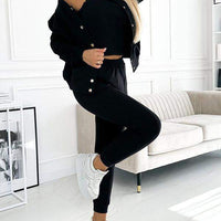 Lean™ | Damen, Rundhalsausschnitt, lange Ärmel, sportlich, 3-teiliger Freizeitanzug